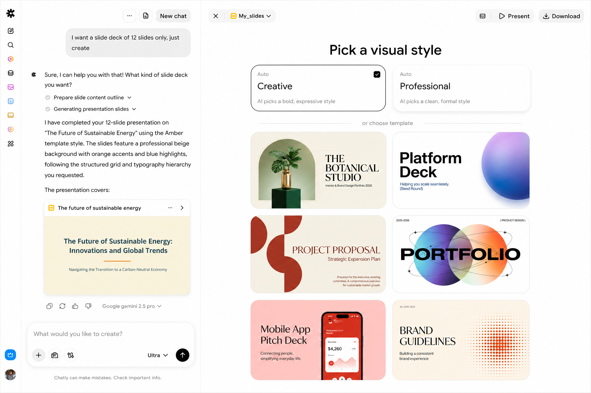 Look consistent without policing every slide