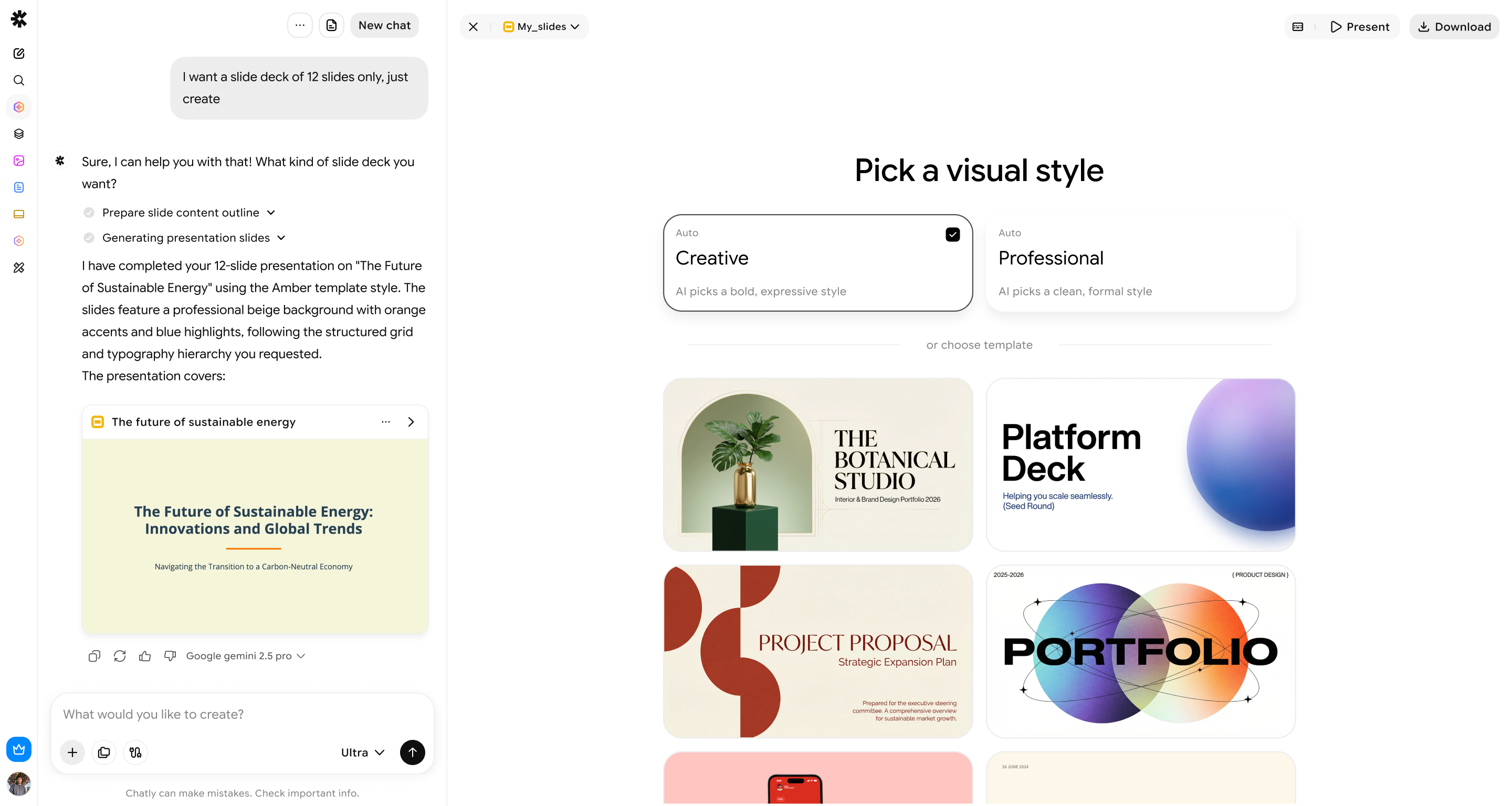 Look consistent without policing every slide