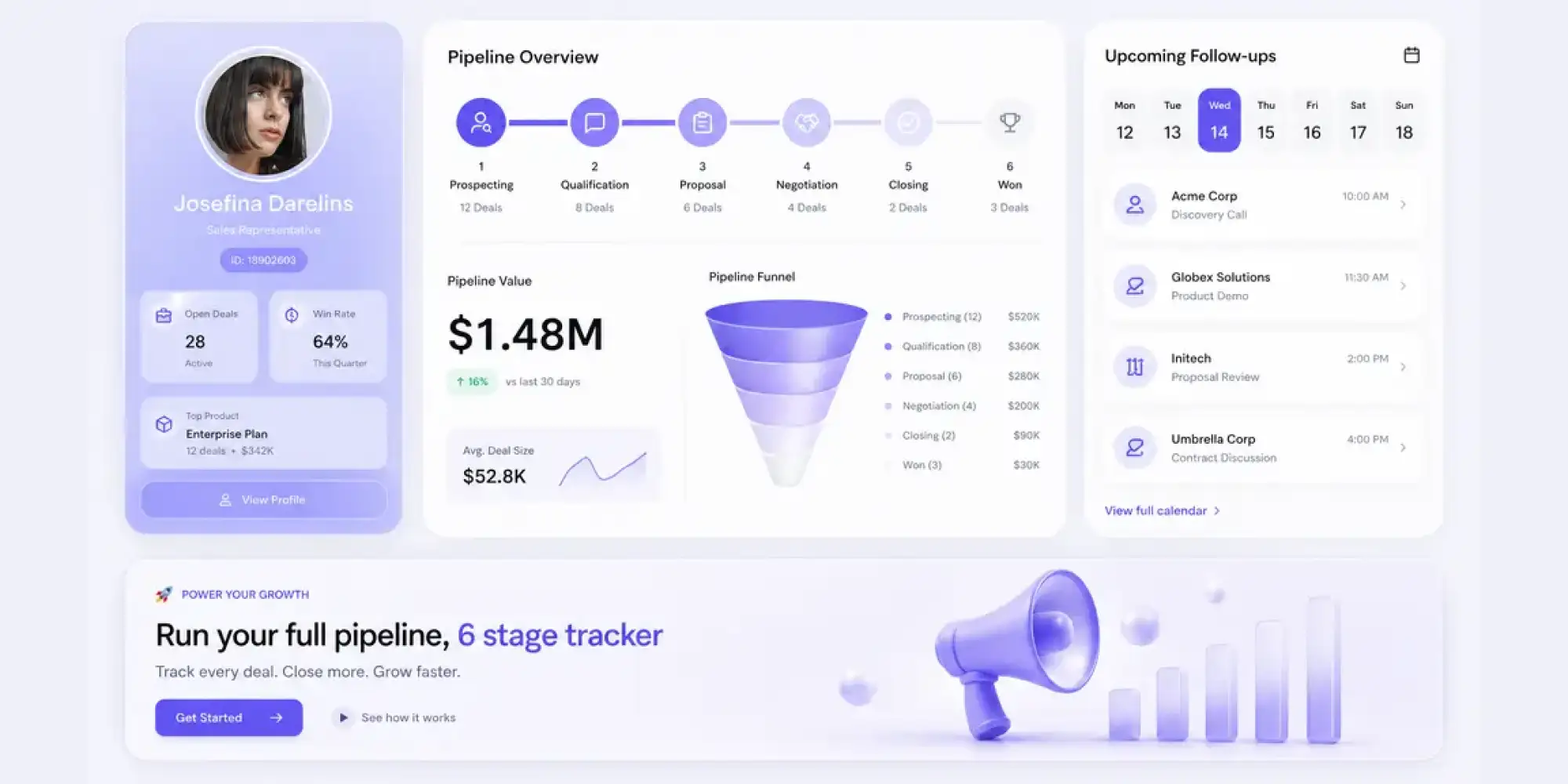 Pipeline and project tracker built for freelancers and solo operators